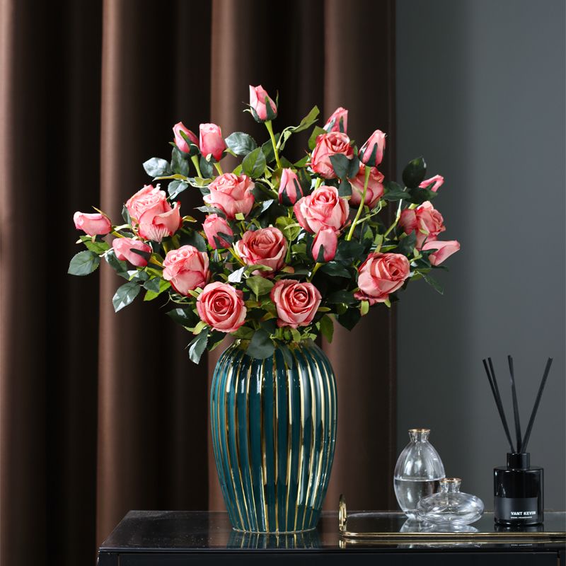 保加利亚玫瑰仿真花客厅