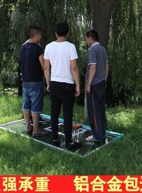 成人户外专用篮球板国标钢化玻璃篮板铝合金包边标准篮球架透明板