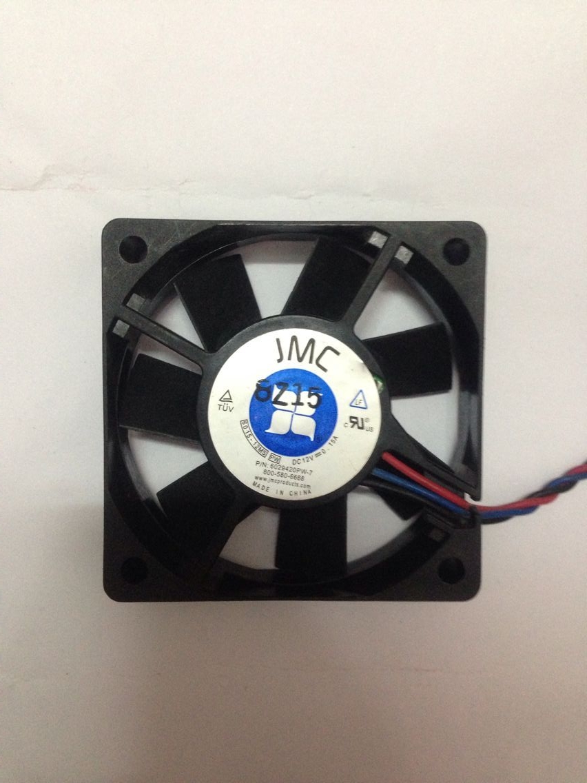 JMC 6CM 6015机箱CPU散热风扇 12V 0.15A 6015-12MS 6厘米 静音