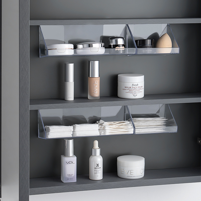 免打孔浴室置物架口红护