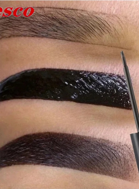 black brown removable eyebrows gel tattoo tinting makeup眉膏