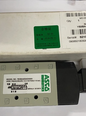 美国ASCO电磁阀YA3BA4524G00040/L23BA452BG00061原装当天发货