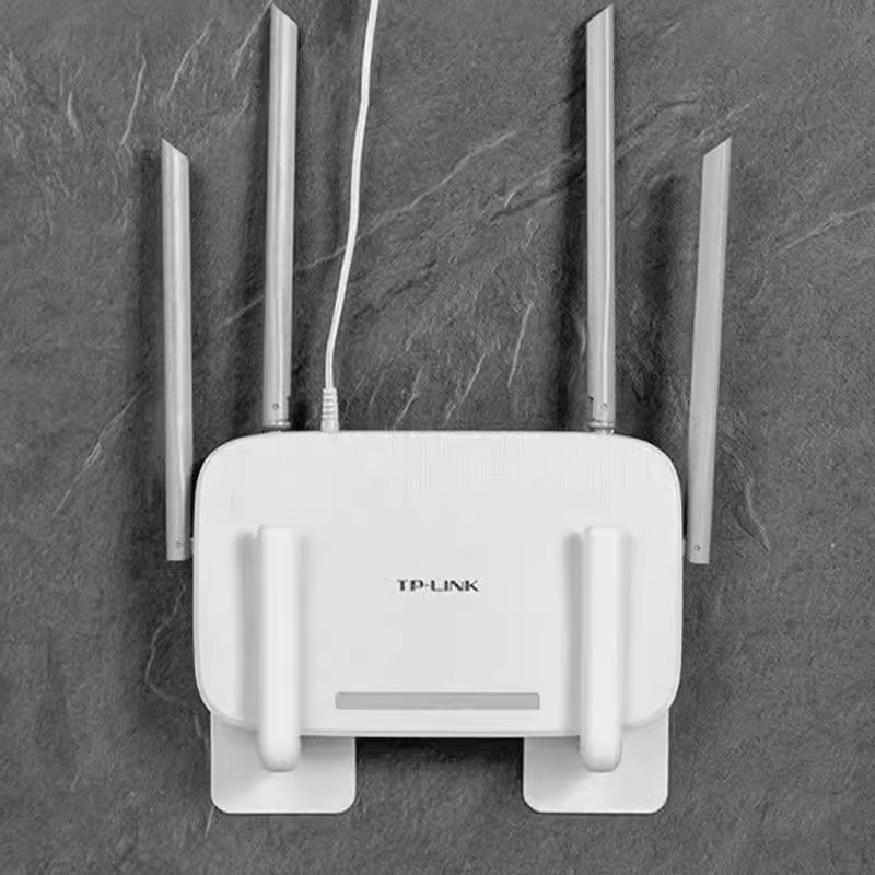 路由器收纳盒子上墙机顶盒壁挂式放置架固定器支撑托架wifi置物架