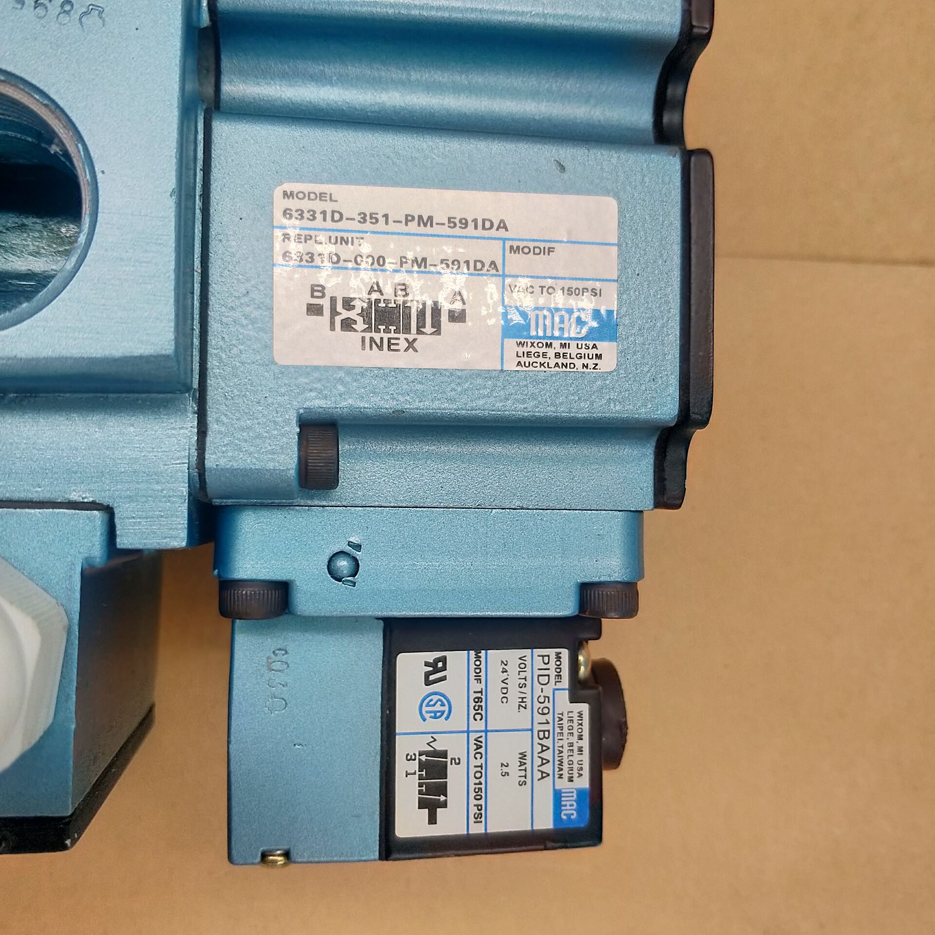 议价MAC电磁阀 6331D-000-PM-591DA/6331D-351-PM-591DA/PID-591B