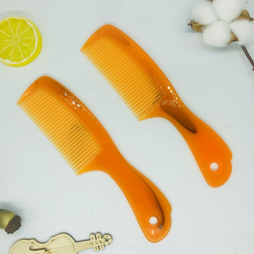 新款家用耐用大号梳子女士牛筋熟料折不断不易静电梳不掉齿直发梳