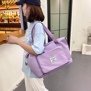 行李袋大容量超大可折叠旅行袋便携托特行李包女短途手提包旅行包