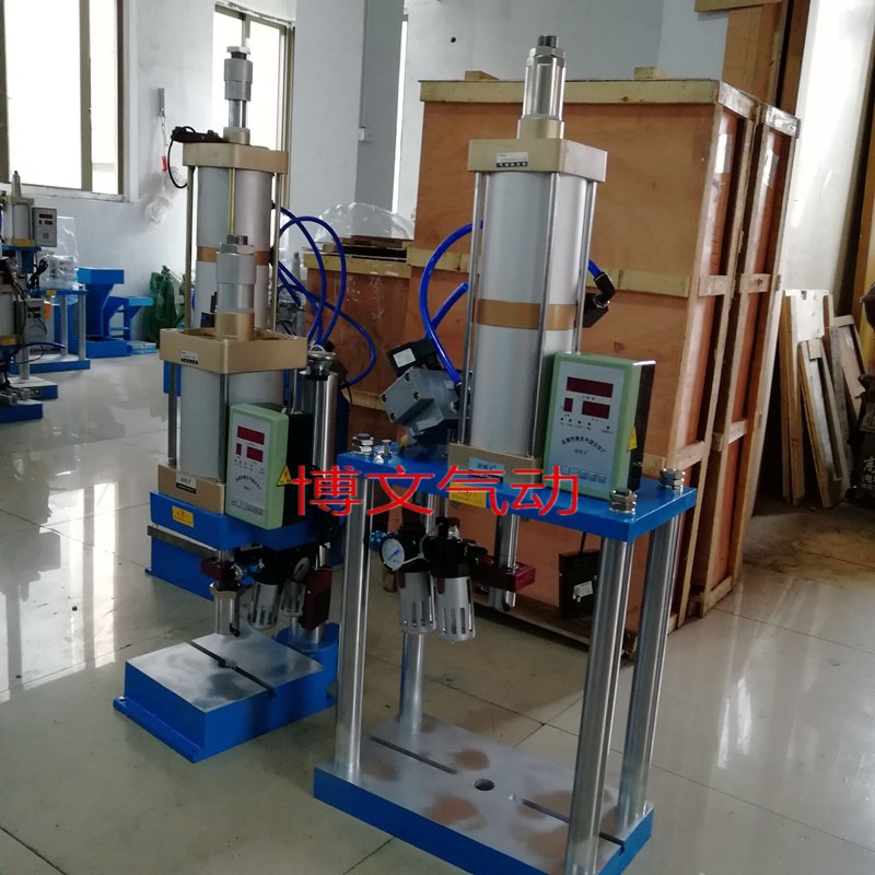 三吨四柱气动压床STC160*100-50 气动压力机3T