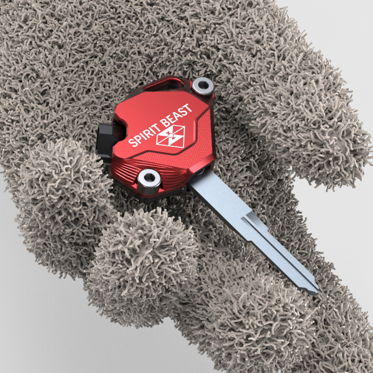 灵兽适用巧格i钥匙头改装摩托车配件巡鹰125赛鹰电门锁匙壳