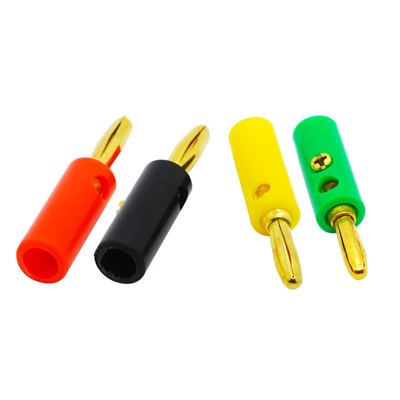 3个装 4MM香蕉插头灯笼插头电源/万用表测试插头/接线柱功放音箱