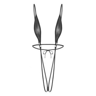 ace-up Bathing Suit Sheer Mesh Crotchless Bodysuit Slingkini