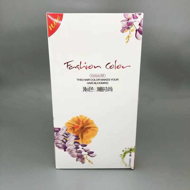 大盒彩色染膏怡美姿潮色大盒彩油盖白发理发店用染发膏清香发廊用