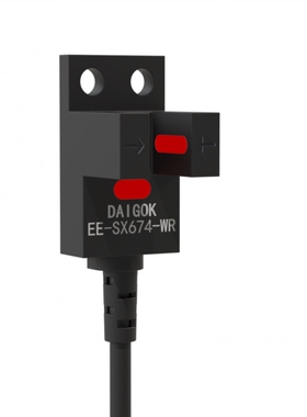 DAiGOK戴工U槽型光电传感器EE-SX674-WR四线NPN一开一闭PNP型光耦