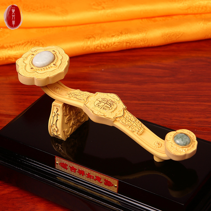 绒沙金吉祥如意摆件工艺