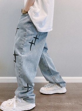 Jeans Men Cargo Pants Streetwear Baggy Mens Y2K Trousers 裤
