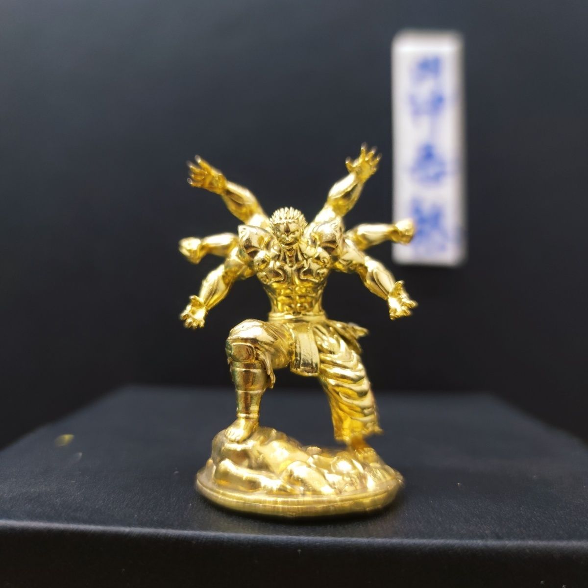 纯铜藏道模型修罗不良天未六道之一拳愿阿修罗六臂阿修罗手办摆件