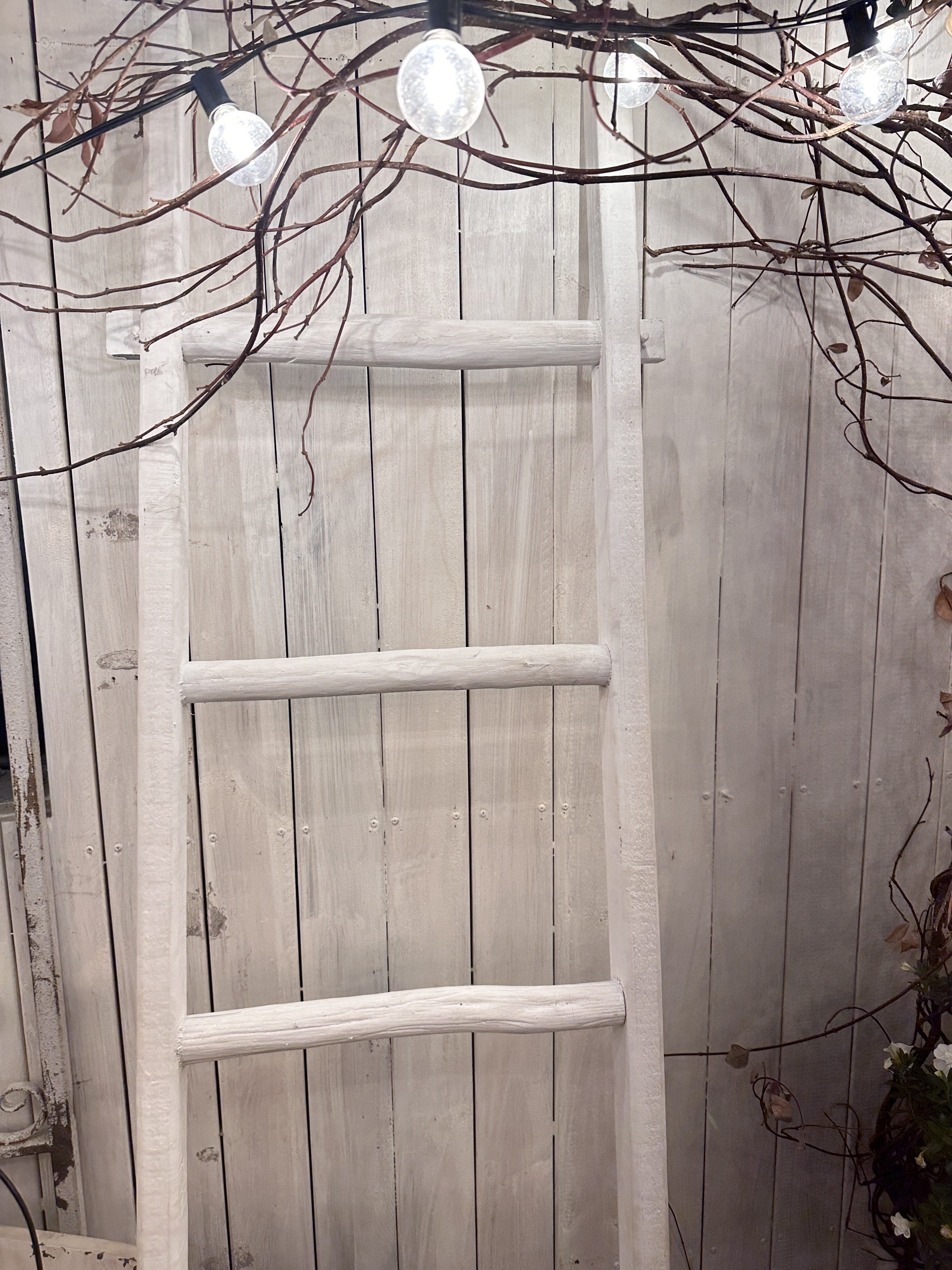 实木梯子装饰杂货花园户