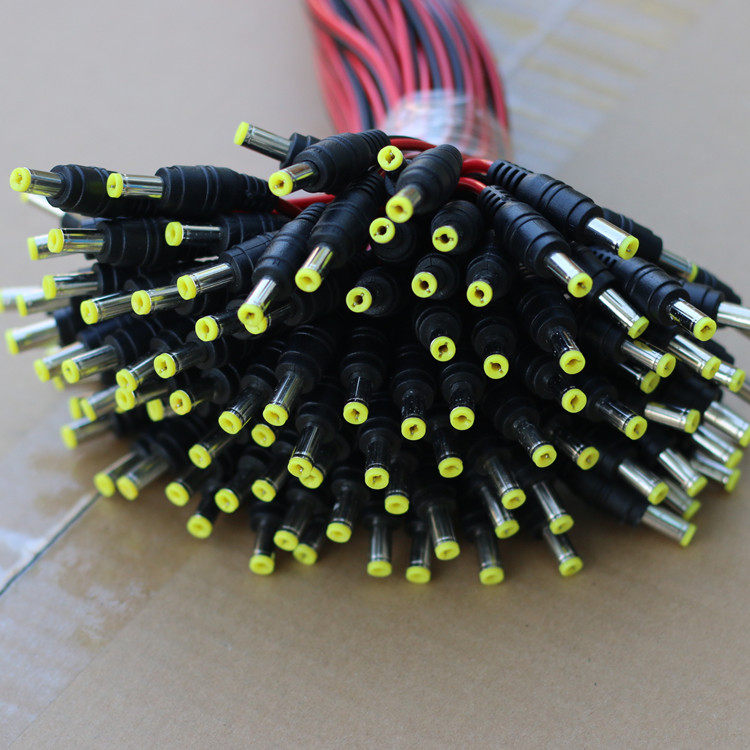 监控DC电源线材集中供电源接头电线DC公接头插公母头座12V纯铜芯