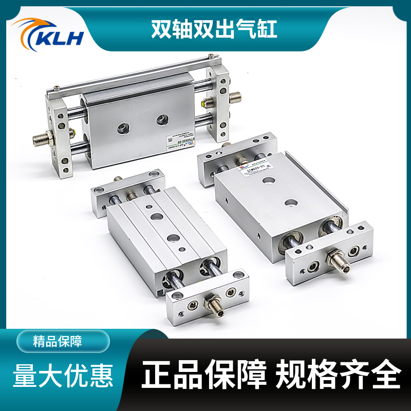 双轴双出双杆复动型气缸STMS16/20/25-20X25X30X40X50X60X75X100S