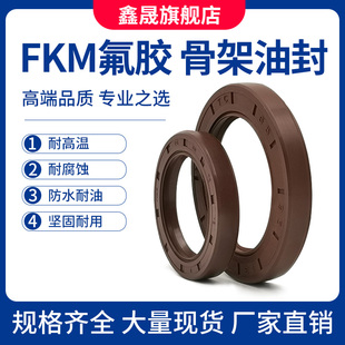 TC氟胶双唇口骨架油封 内径165-200轴封 耐高温耐酸碱减速机油封