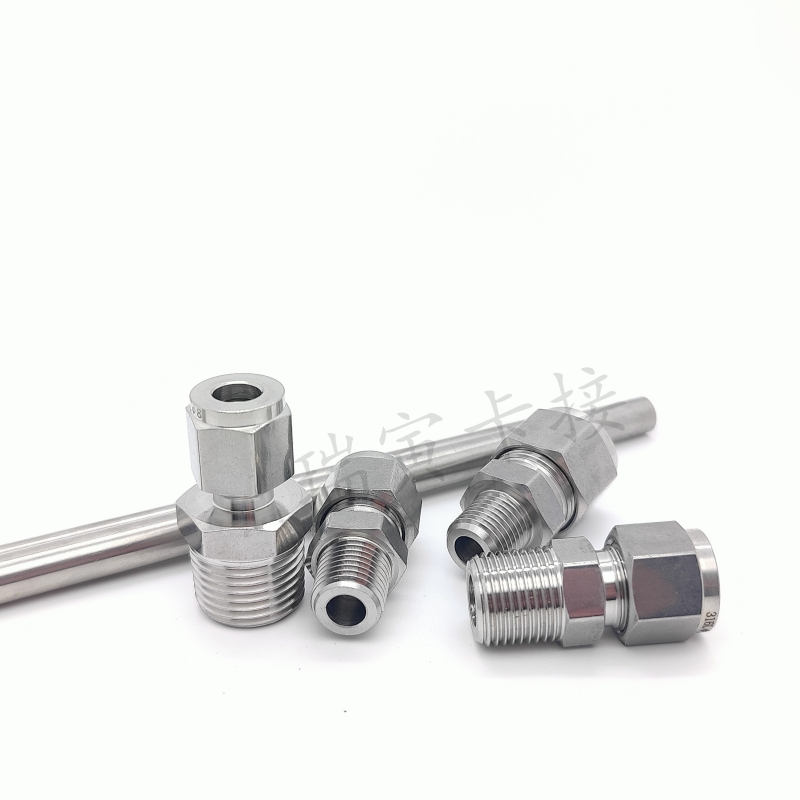 研磨卡套直通接头美制仿