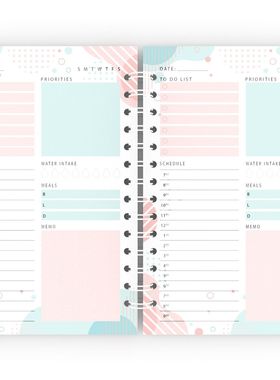 Kids notebook schedule book EfficiencyStudy planner agenda