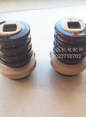 6KV 10KV电车线路绝缘子耐高压电机瓷瓶绝缘子方孔150mm高 一万伏