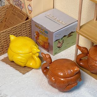 单品--搞怪杯子盐焗鸡杯烧鸡缸杯马克杯陶瓷杯白切鸡水杯奇奇怪怪