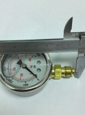 防震压力表 yn-50 0-400bar 6000psi 铜螺纹1/4bsp Φ51-58mm
