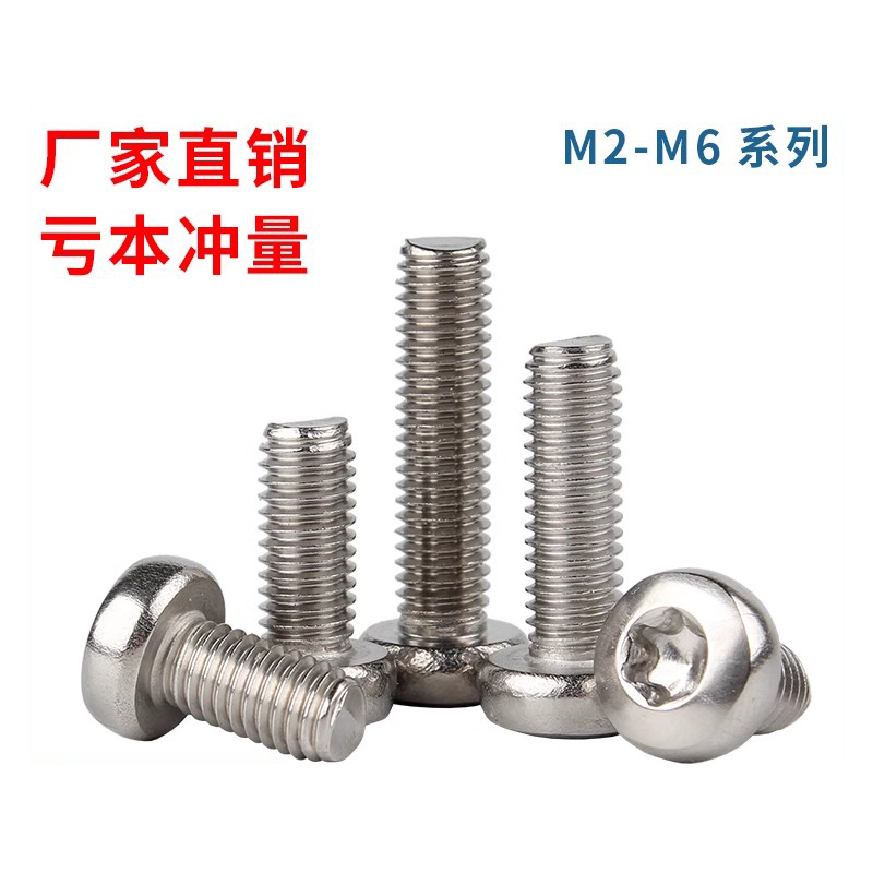 不锈钢防盗螺栓圆头内梅