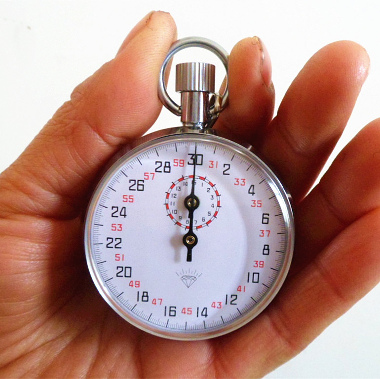 机械秒表停钟上海钻石牌