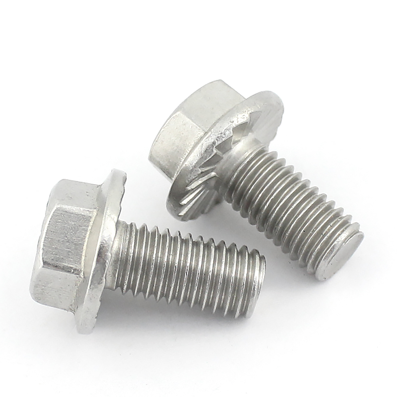 不锈钢六角法兰面螺栓头