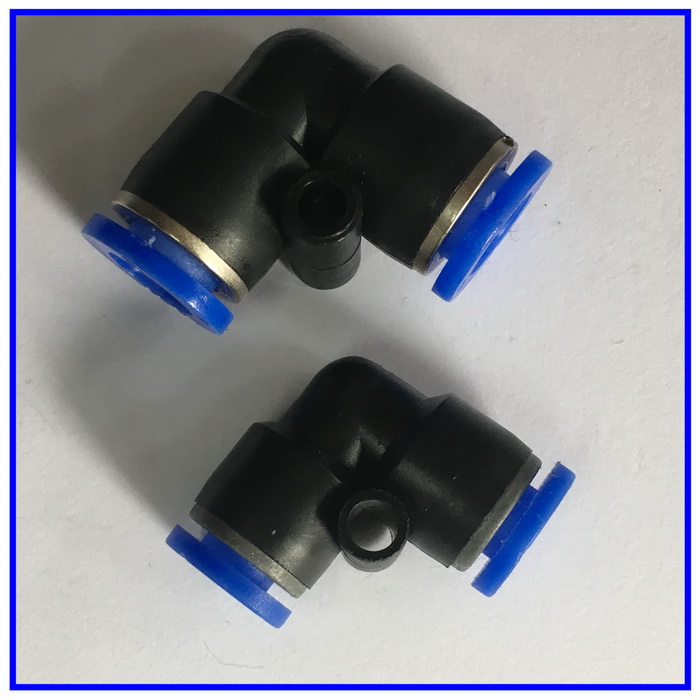 气动气管快速接头直通PU8弯头PV4/6/8/10/12/14/16MM对接风管软管