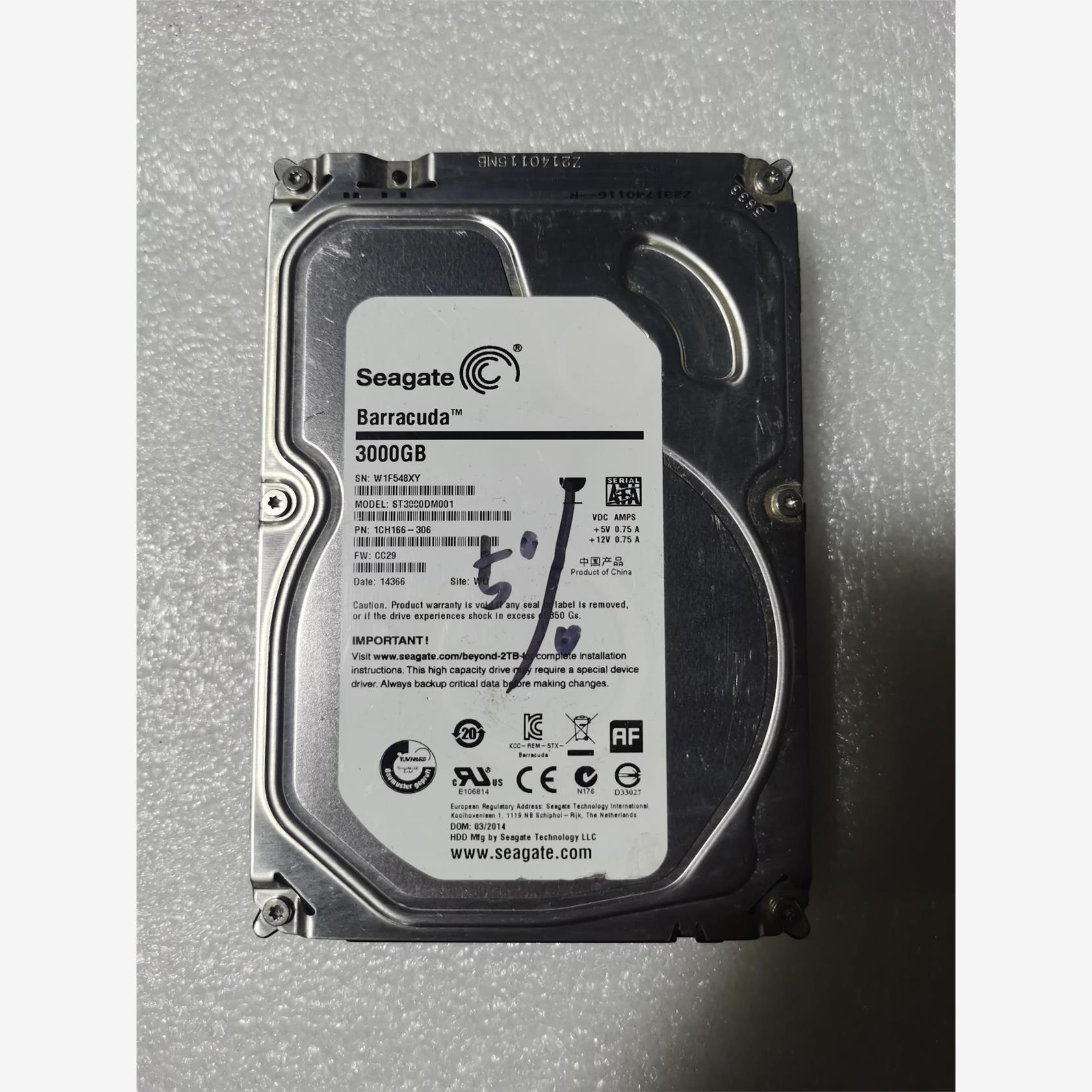 Seagate/希捷 ST3000DM001 台式机录像机议价