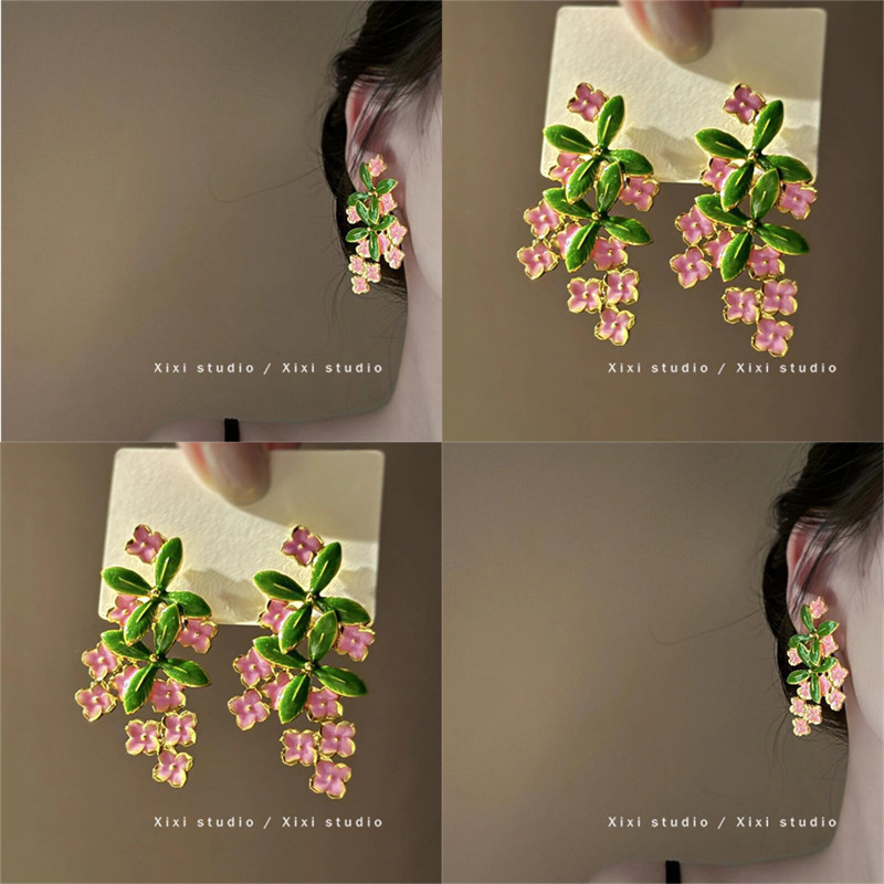 时尚前沿田园风花朵耳环