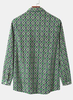 2121 autumn men casual plus size long-sleeved shirt jacket