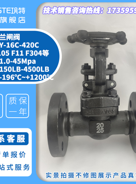 法兰闸阀Z41H/Y-16C25C40C64C100C CL150 300LB美标日标5K10K阀门