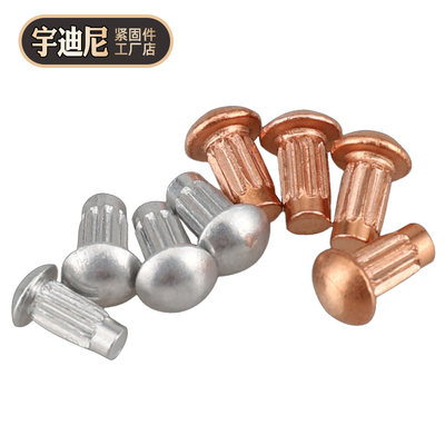 半圆头铝标牌紫铜铆钉滚