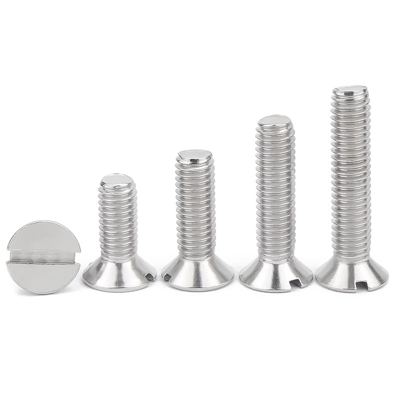 不锈钢一字槽沉头螺钉开