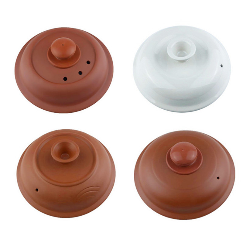 彩色砂锅盖子陶瓷紫通用