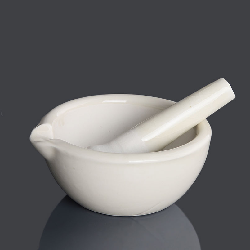 瓷研钵60/80/100mm研药捣药罐碾钵实验瓷乳钵固体中药研磨碗