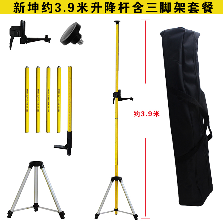 新坤水平仪标线升降杆顶