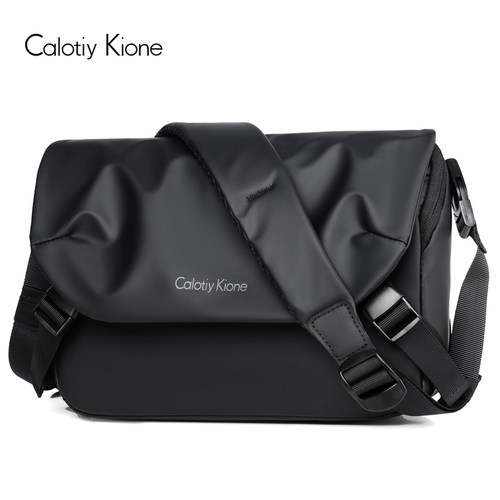 CALOTIY KIONE骑行单肩包男士包潮牌斜挎包休闲邮差包工装小挎包