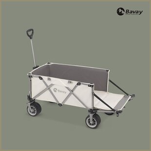 北欢露营车聚拢款 Bavay 户外营地车手拉车可折叠小推车 赠水桶