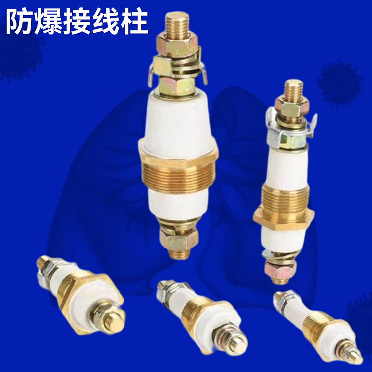 防爆电机接线柱 双头丝 压板 焊接式 接线端子 M5 6 8 10 12 16