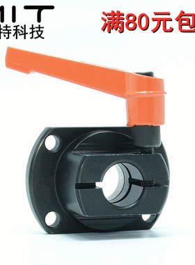 MTQDB带把手轴承座法兰型30度梯形丝杠用防转动固定轴承支座