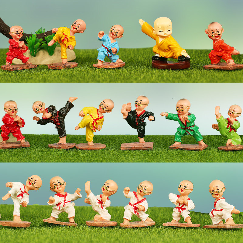 功夫小和尚 创意鱼缸装饰 水族造景树脂微景配件小摆件布景水族箱,农机/农具/农膜,灌溉工具,淘宝优惠券,粉丝福利购,淘宝优惠卷