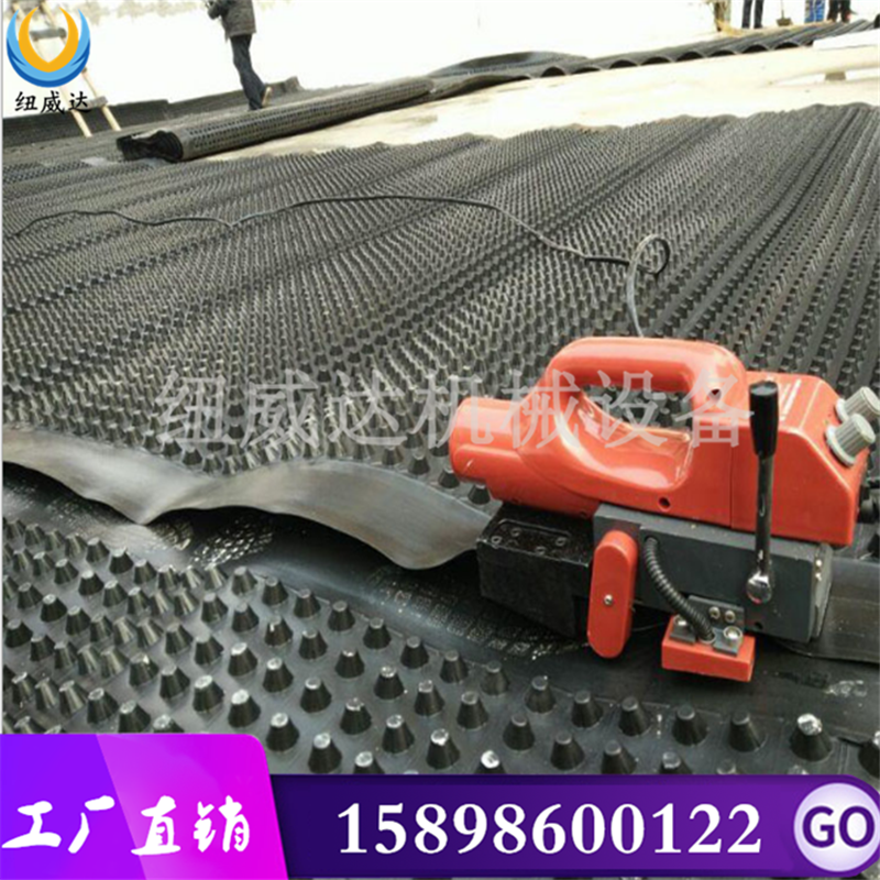 供应爬焊机 土工膜自动焊接机 HDPE排水板塑料膜土工布焊缝机胶轮