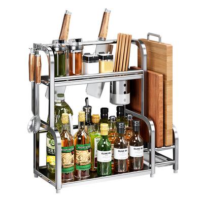 不锈钢厨房调料置物架多