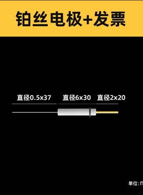 chi115铂丝对电极 铂丝电极 铂电极 正品保障 可开票0.5*37mm