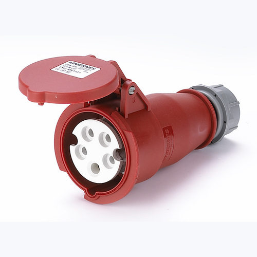 国曼电气MNIEKNES三相32A防水3P+N+PE五孔工业插头连接器MN3521